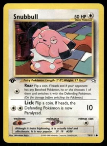 Pokemon Tcg Neo Genesis WOTC NM Regular Snubbull [1st Edition] #74 - Picture 1 of 2