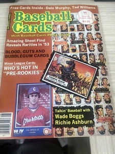 BASEBALL CARDS MAGAZINE-August 1984-excellent condition Cards Murphy Williams - Picture 1 of 5