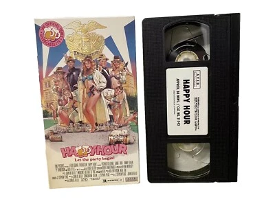 Happy Hour VHS Tape, Rare Comedy Spoof Film Video HTF OOP Vintage Film Cult - Image 1 of 4