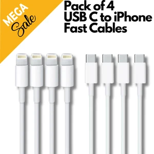 Fast Charger USB-C Cable for Apple iPhone 14 13 12 11 Pro Max XR Xs Max 8 7 PLUS - Picture 1 of 28