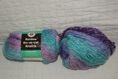 Пряжа Loops Threads Yarn Rainbow Grape Soda 6,5 унции Вязание крючком Craft быстрая доставка - Изображение 1 из 3