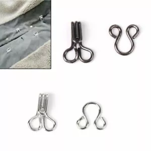 Juego de 50 sujetadores de gancho y ojos para vestir falda cuello sujetador hebilla de coser hágalo usted mismo artesanía - Imagen 1 de 7
