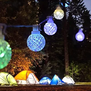 Smart 50 Lamp BLE LED Faceted Globe Lamp String Lights with 120VAC Adapter - Picture 1 of 11