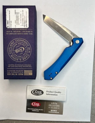 Case knife Kinzua Tanto blade aluminum Blue NEW # 64663 64660 - Image 1 of 3