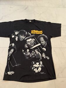 Vintage 1991 The Three Stooges All Over Print T Shirt L Columbia Pictures Curley