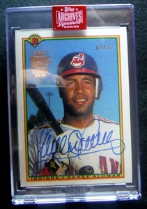 2020 Topps Archives BUYBACK AUTO Rookie ** SANDY ALOMAR ** RC #ed/32 SP 20 Topps - Picture 1 of 2