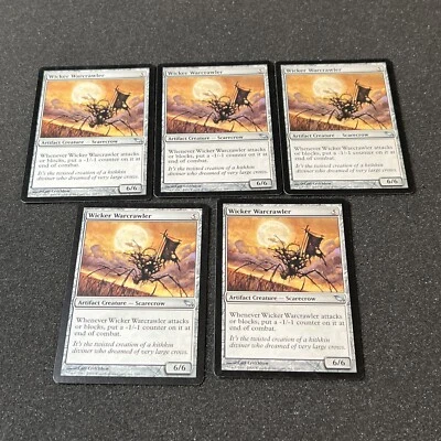 Wicker Warcrawler Magic The Gathering Mtg Artifact Shadowmoor Card 5 - Image 1 of 4