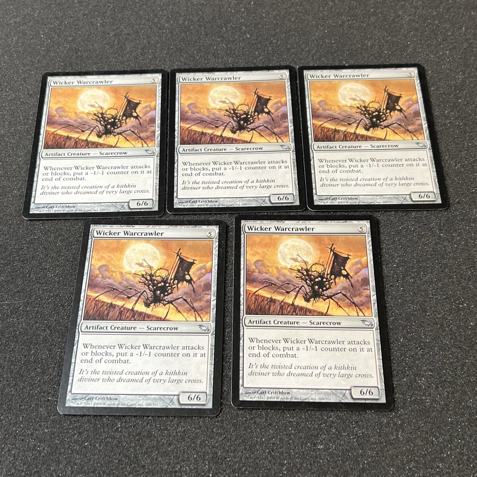Wicker Warcrawler Magic The Gathering Mtg Artifact Shadowmoor Card 5 - Image 1 of 4