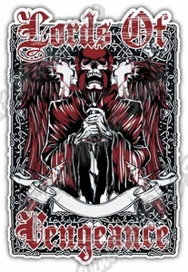 Lords Of Vengeance Revenge Death Gift Idea Car Bumper Vinyl Sticker Decal 4"X5" - Picture 1 of 1