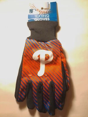 Philadelphia Phillies Official MLB Texting Gloves NWT Red, blue - Image 1 of 3