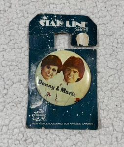 Rare Vintage The Pinning Co Donny & Marie Osmond Pin Star line Series - Bild 1 von 4