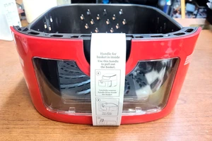 POWERXL VORTEX PRO AIR FRYER 6QT AF-E6001-L RED INSERT TRAY BASKET REPLACEMENT - Picture 1 of 8