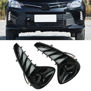 2 PIEZAS LED luces de conducción diurna intermitentes DRL para Toyota VIOS 2020 2021 doble color - Imagen 1 de 12