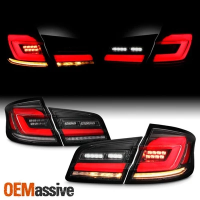 For 2011-2016 BMW F10 5-Series FULL LED Tail Lights W/ Sequential Turn Signal - Image 1 of 4