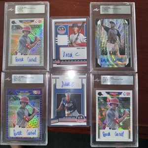 Derek Curiel LSU Tigers CWS champs Six Card Auto Lot! Four 1/1 Proofs RARE! #1 - Picture 1 of 2