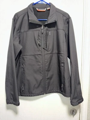 Free Country Softshell Jacket Mens Small Black Full Zip Pockets Outerwear - Image 1 of 4