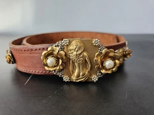 Cinturón de cuero personalizado Farrah Fawcett's Angels vintage de colección - Imagen 1 de 6