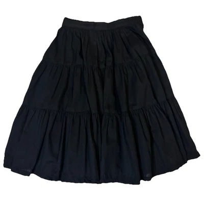 Falda Rockmount Ranch Wear Cuadrada Danza Pradera Negra en Niveles Estilo Pequeña Occidental Foto 1 de 4