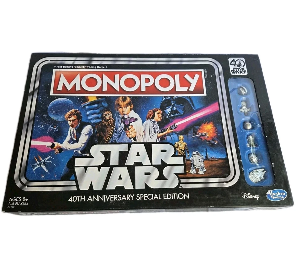 Star Wars 40 Aniversario Edición Especial MONOPOLY 100% COMPLETO 2016 EXCELENTE Foto 1 de 4