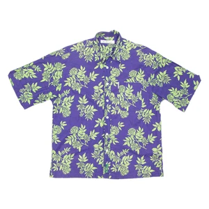 BEN SHERMAN Mens Shirt Purple Floral L - Picture 1 of 6