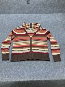 Christopher And Banks Sweater Women’s Size Small Multicolor Long Sleeve Full Zip - Picture 1 of 9