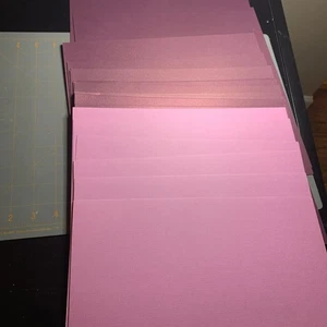 12x12 Scrapbook Paper Mixed Lot 50 Pages  Purple Shimmer Shades Mix - Picture 1 of 7