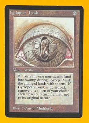 MTG CYCLOPEAN TOMB Beta (OldManMTG 012-052) - Image 1 of 4