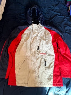 Vintage Billabong Jacket Ski Red and White Size XL - Image 1 of 4