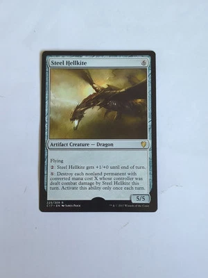 MISPRINT | MISCUT MTG Steel Hellkite ~ Commander 2017 NearMint  Magic - Image 1 of 2