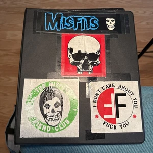 Carpeta Vintage Pegatinas Punk Choque Misadaptados Miedo 3 Anillos Oficina Trabajo Escuela - Imagen 1 de 4