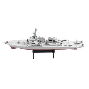 Child Static Navigation Battleship Model Toy Guided Missile Destroyer + Stand - Picture 1 of 16