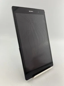 Sony Xperia Z3 Tablet Compact SGP611 Black Android Tablet Cracked Faulty #D - Picture 1 of 19