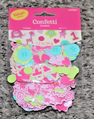 Confeti One Wild Girl 1er Cumpleaños Valor Fiesta 1.2 OZ 3 Estilos Diferentes Foto 1 de 4