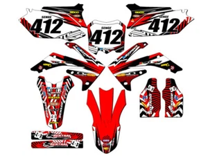 CRF 250 R MAYHEM 2010-2013 Red Senge Graphics Kit compatible con Honda - Imagen 1 de 10
