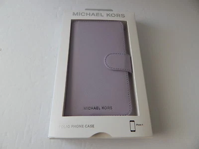Funda tipo folio de cuero Saffiano Michael Kors con 3 ranuras para tarjetas para iPhone X XS nueva Foto 1 de 4