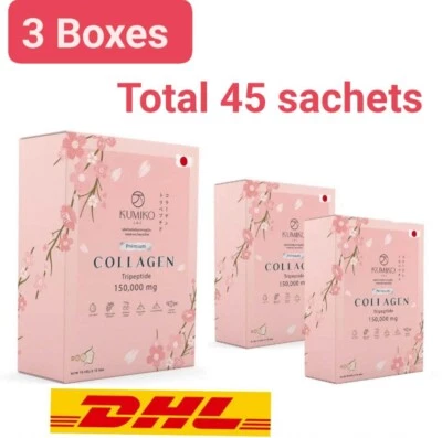 3x Premium Colágeno KUMIKO Vitamina Antiedad Suave Blanqueamiento Piel Radián Foto 1 de 4