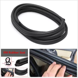 6M B Type Car Door Pillar Window Edge Trim Mouldings Protector Rubber Seal Strip - Bild 1 von 9
