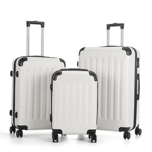 Suitcase Set 3 Piece 20" 24" 28" Luggage Set Carry On Hardside Luggage TSA Lock - Picture 1 of 12