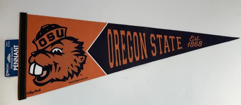 OREGON STATE BEAVERS EST 1868 VAULT ROLL UP PREMIUM PENNANT 12"x30" NEW WINCRAFT Cover