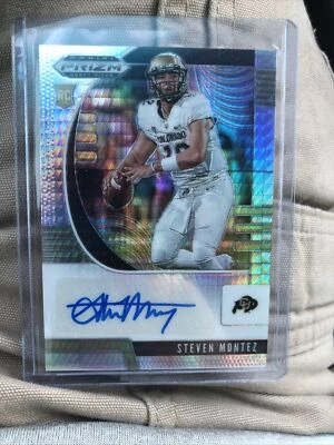 2020 Panini Prizm Draft Picks Auto Prizms Hyper  Steven Montez 21/75 Washington - Image 1 of 2