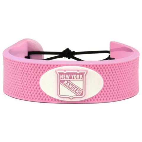 New York Rangers Pink Hockey Bracelet [NEW] NHL Puck Jewelry Necklace Wrist Cover