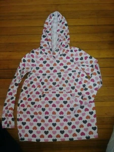TÚNICA DE BOLSILLO GAP KIDS DE COLECCIÓN MANGA LARGA ROSA Y MARRÓN CORAZONES XXL - Imagen 1 de 2