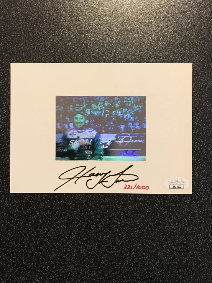 Harry Gant Signed Autographed Skoal Hologram 222/1000 JSA COA - Image 1 of 4