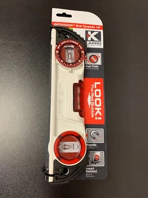 KAPRO 935 Optivision Red Torpedo 10" Professional Magnetic Grip Level - Image 1 of 4