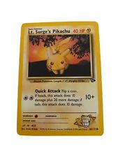 Lt Surge’s Pikachu 1st Edition Pokemon Card - Gym Challenge #84 WOTC Mint Con
