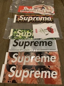 Supreme Skulls Silver Blood Capone Box Logo Sticker 100% Authentic Season Pack - Bild 1 von 10