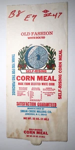 Vintage Paper Sack Bag - CORN MEAL, SWAN CREEKMILLING CO, JONESVILLE NC. 1998 - Picture 1 of 1