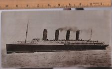 RARE Postcard - RMS Lusitania - Hugo Lang's Giant Card - Real Photo RPPC ca 1907