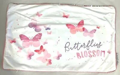 Butterflies Pillow Case and Believe Bracelet w/Reversible Seq -Mermaid Pillow Co - Image 1 of 4