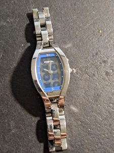Ladies FOSSIL BIG TIC Blue Dial Quartz Watch Runs As Shown! - Picture 1 of 12